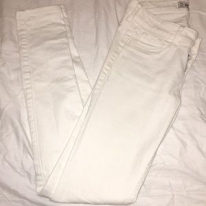 Hollister White Denim Skinny Jeans